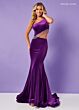 Rachel Allan 70329 One-Shoulder Trumpet-Style Dress