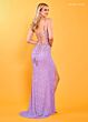 Rachel Allan 70330 Beaded Scoop Neck Lace-Up Back Dress