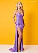 Rachel Allan 70336 Lace-Up Back Embellished Dress