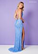 Rachel Allan 70336 Lace-Up Back Embellished Dress