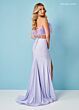Rachel Allan 70337 Strapless Feather Top Slim-Flare Two-Piece Dress