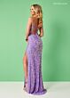 Rachel Allan 70340 V-Neck Beaded Spaghetti Straps Dress