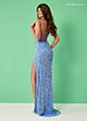 Rachel Allan 70340 V-Neck Beaded Spaghetti Straps Dress