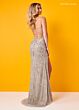 Rachel Allan 70343 Spaghetti Strap Plunging Neck Dress