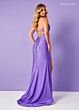 Rachel Allan 70354 V-Neck Peek-A-Boo Keyhole Ruched Bodice Dress