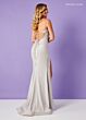 Rachel Allan 70354 V-Neck Peek-A-Boo Keyhole Ruched Bodice Dress