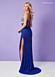 Rachel Allan 70358 Spaghetti Strap Asymmetric Neck Dress