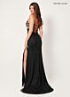 Rachel Allan 70358 Spaghetti Strap Asymmetric Neck Dress