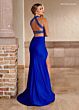 Rachel Allan 70360 Halter Neck High Slit Dress