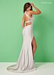 Rachel Allan 70360 Halter Neck High Slit Dress