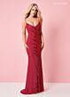 Rachel Allan 70365 Spaghetti Straps Lace-Up Open Back Dress
