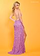 Rachel Allan 70370 Scoop Neck Lace-Up Open Back Dress