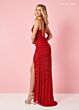 Rachel Allan 70381 V-Neck Spaghetti Strap Dress