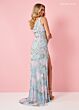 Rachel Allan 70383 Scallop One-Shoulder Neck High Slit Dress