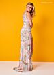 Rachel Allan 70383 Scallop One-Shoulder Neck High Slit Dress