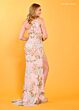 Rachel Allan 70383 Scallop One-Shoulder Neck High Slit Dress