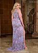 Rachel Allan 70383 Scallop One-Shoulder Neck High Slit Dress