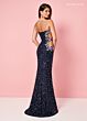 Rachel Allan 70395 Scoop Neck Cutout Sequin Dress