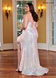 Rachel Allan 70397 Sweetheart Neck Ruffle Slit Dress
