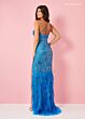 Rachel Allan 70398 One-Shoulder Double Strap Dress