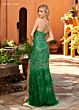 Rachel Allan 70398 One-Shoulder Double Strap Dress