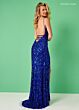 Rachel Allan 70401 Sweetheart Neck Beaded Fringe Dress
