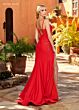 Rachel Allan 70407 Beaded Sweetheart Neck† Lace-Up Back Dress