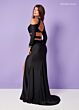 Rachel Allan 70414 Two-Piece Halter Neck Cold-Shoulder Dress