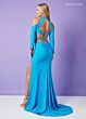 Rachel Allan 70414 Two-Piece Halter Neck Cold-Shoulder Dress