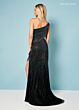 Rachel Allan 70421 One-Shoulder Illusion Cutout Dress
