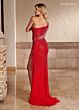 Rachel Allan 70421 One-Shoulder Illusion Cutout Dress