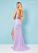 Rachel Allan 70426 Beaded Sweetheart Neck Illusion Side Dress