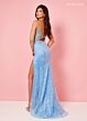 Rachel Allan 70426 Beaded Sweetheart Neck Illusion Side Dress