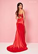 Rachel Allan 70430 Cowl Neck Cutout Back Dress