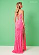 Rachel Allan 70433 Spaghetti Strap Lace-Up Back Dress