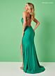 Rachel Allan 70436 One-Shoulder Cutout Strappy Back Dress