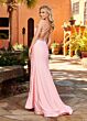 Rachel Allan 70436 One-Shoulder Cutout Strappy Back Dress