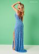 Rachel Allan 70443 Beaded Fringe Sweetheart Neck Dress