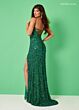 Rachel Allan 70443 Beaded Fringe Sweetheart Neck Dress