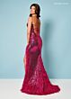 Rachel Allan 70444 Straight Neckline Empire Waist Dress