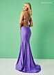 Rachel Allan 70448 Plunging Halter Neck Cutout Dress