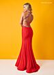 Rachel Allan 70448 Plunging Halter Neck Cutout Dress