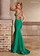 Rachel Allan 70448 Plunging Halter Neck Cutout Dress