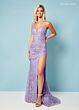 Rachel Allan 70463 Plunging Neck Strappy Back Dress