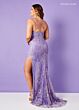 Rachel Allan 70463 Plunging Neck Strappy Back Dress