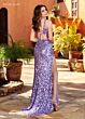 Rachel Allan 70469 Tassel-Tie Plunging Neck Dress