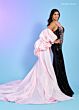 Rachel Allan 70482 Sleeve Train Sequin Dress