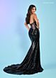 Rachel Allan 70482 Sleeve Train Sequin Dress