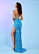 Rachel Allan 70483 Scoop Neckline Lace-Up Dress