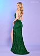 Rachel Allan 70487 Plunging Neckline Sequin Dress